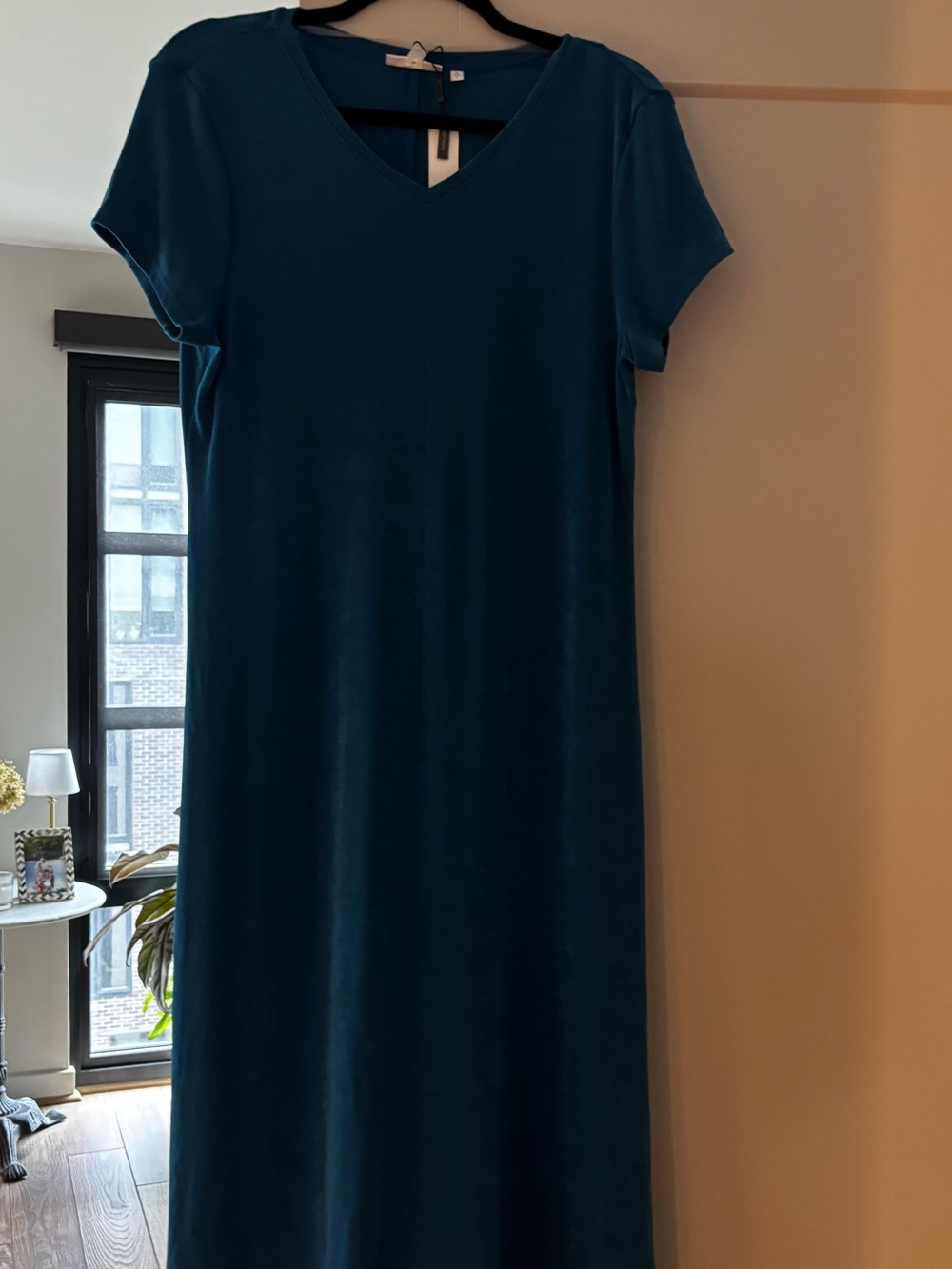 Chico's Teal Long Knit Dress Size 2/L